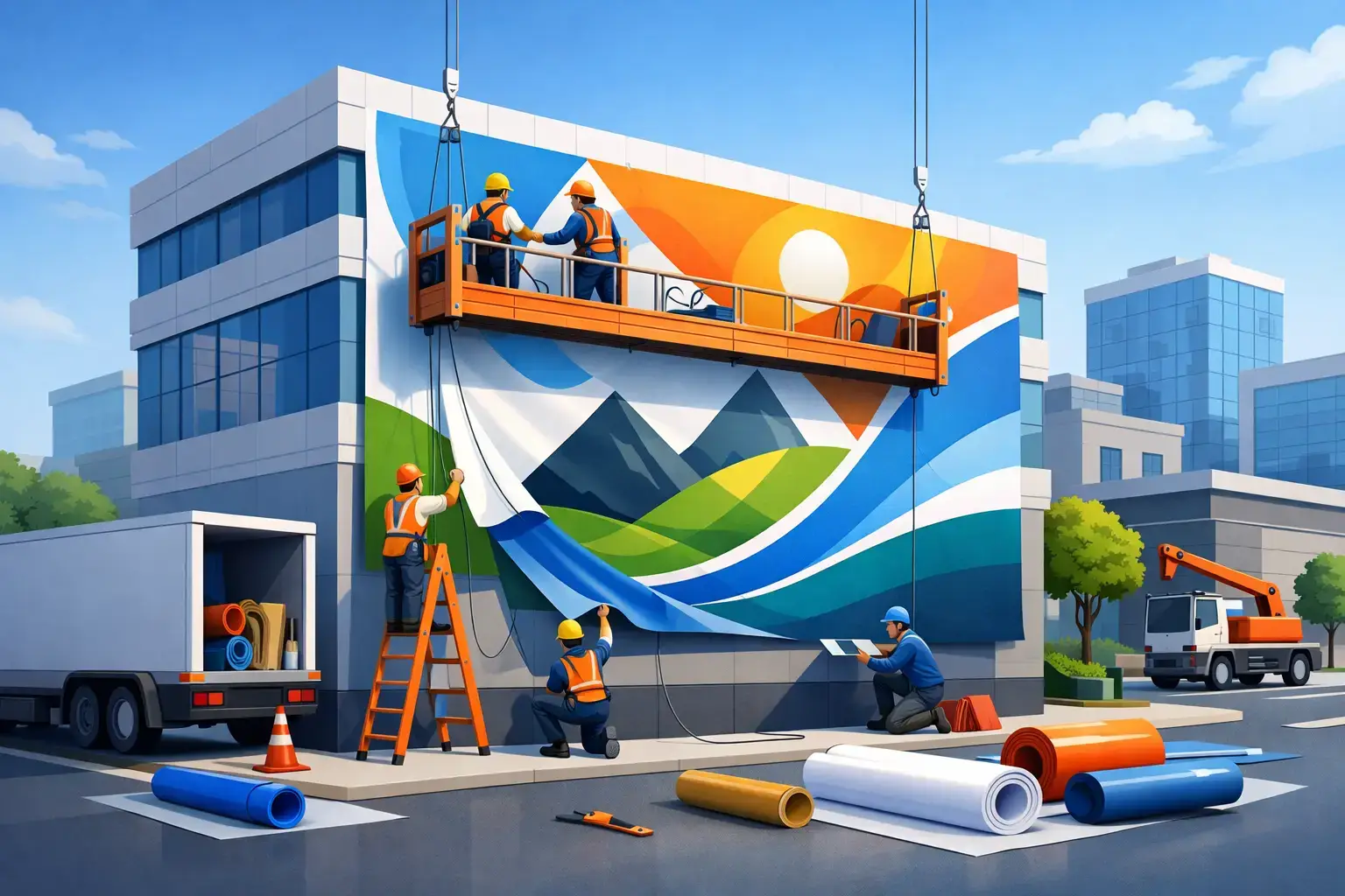 Building Wrap Graphics Installation Explained