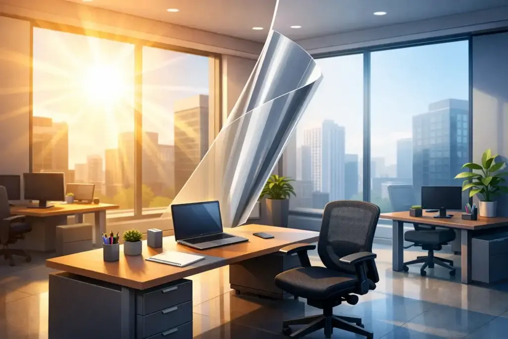 Glare Reduction Window Film for Offices