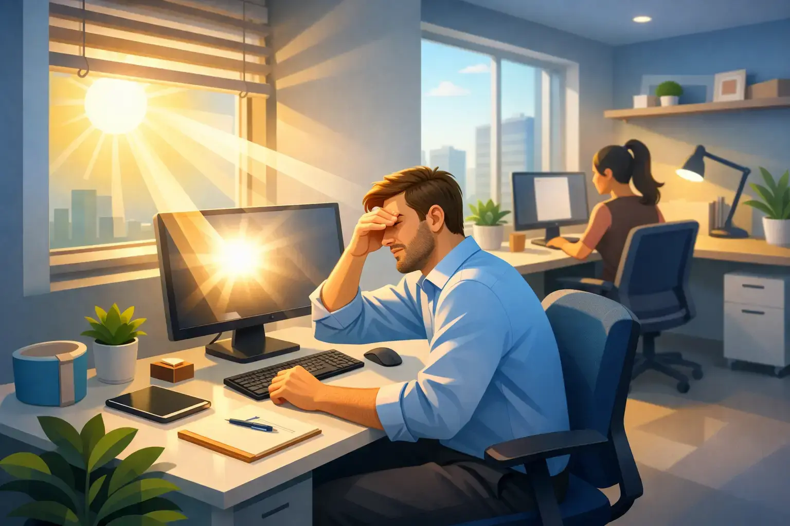 How to Reduce Office Glare That Drains Focus