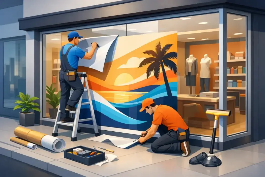 Storefront Window Graphics Installation Tips