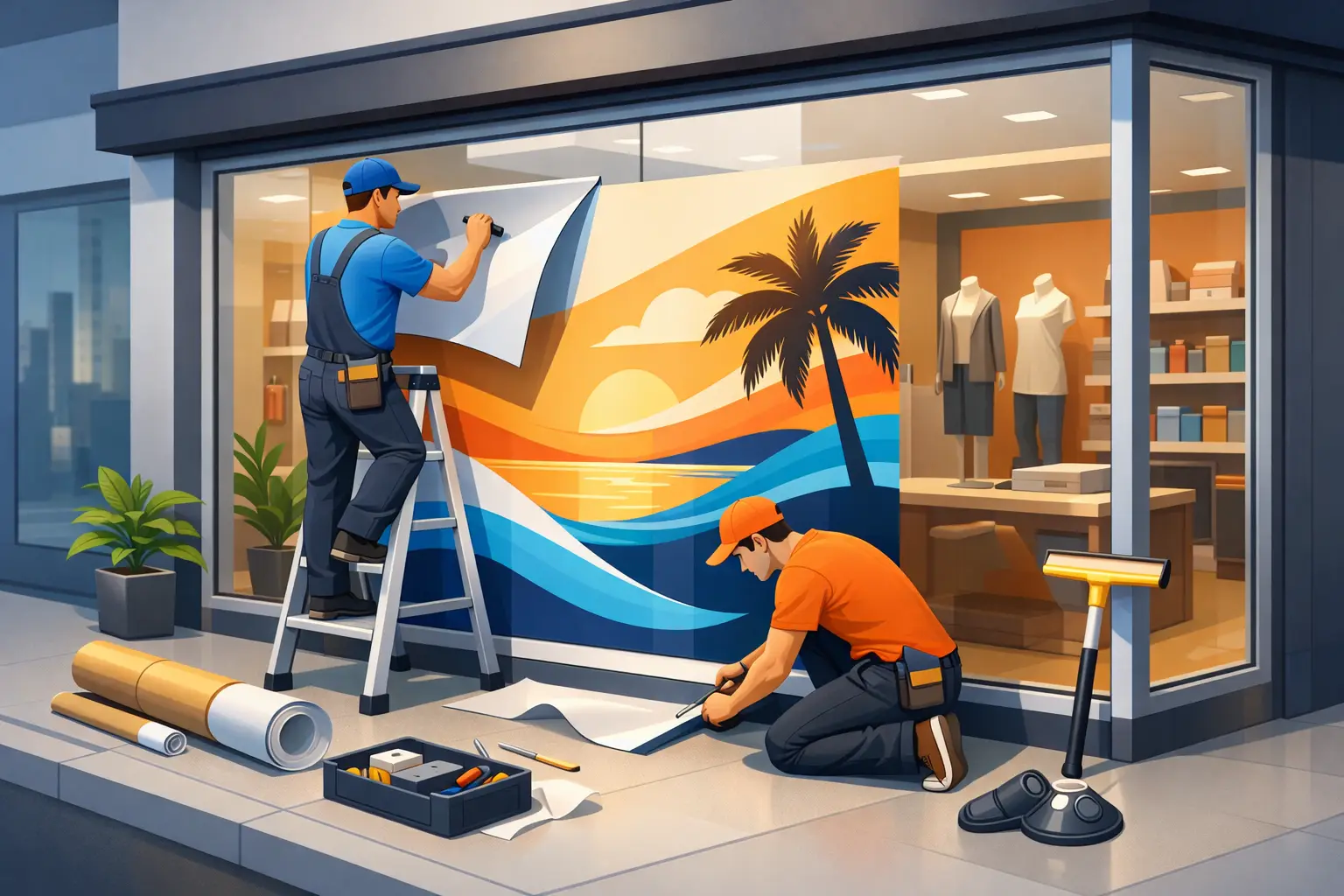 Storefront Window Graphics Installation Tips