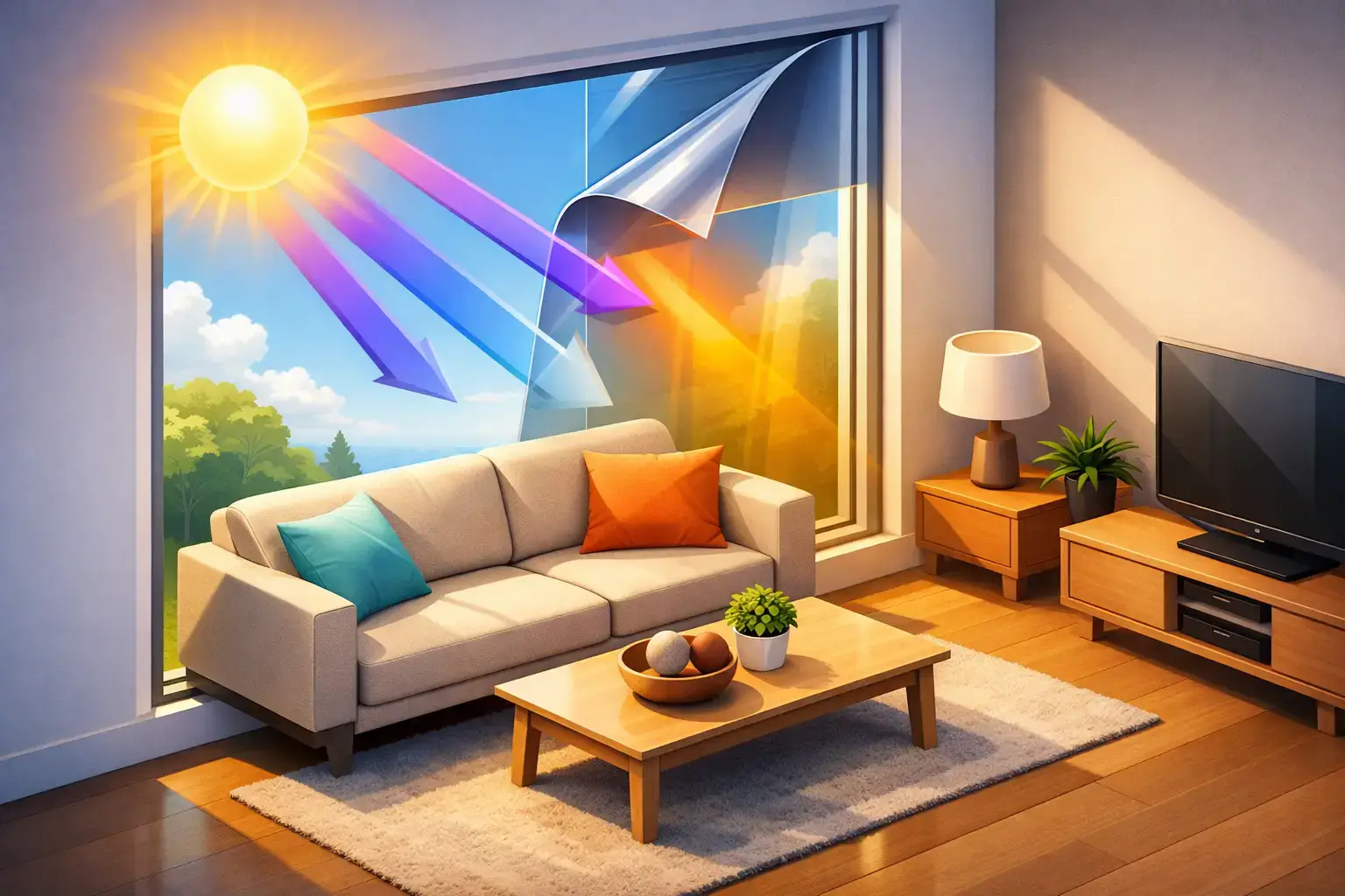 UV Window Film for Furniture Protection