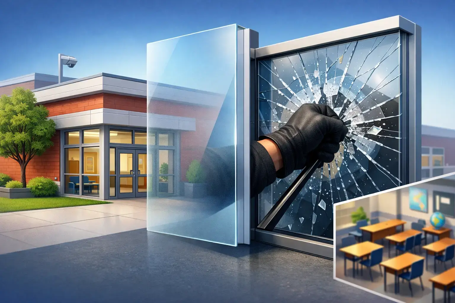 How Security Film for Schools Protects Glass