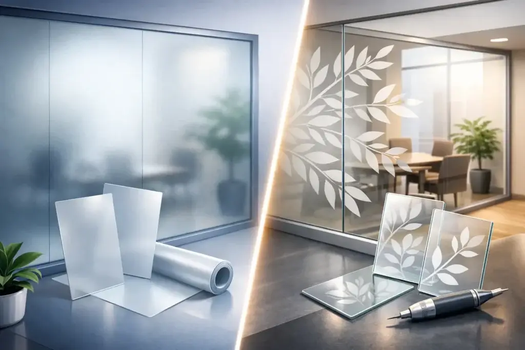 Frosted Film vs Etched Glass: Which Fits?