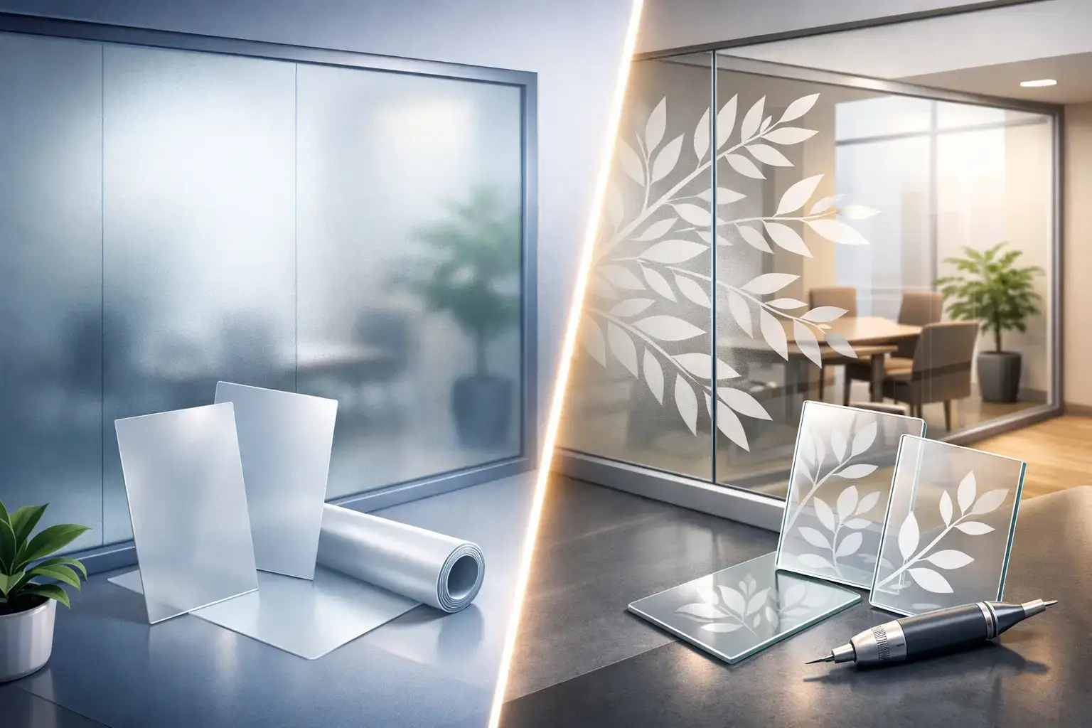 Frosted Film vs Etched Glass: Which Fits?