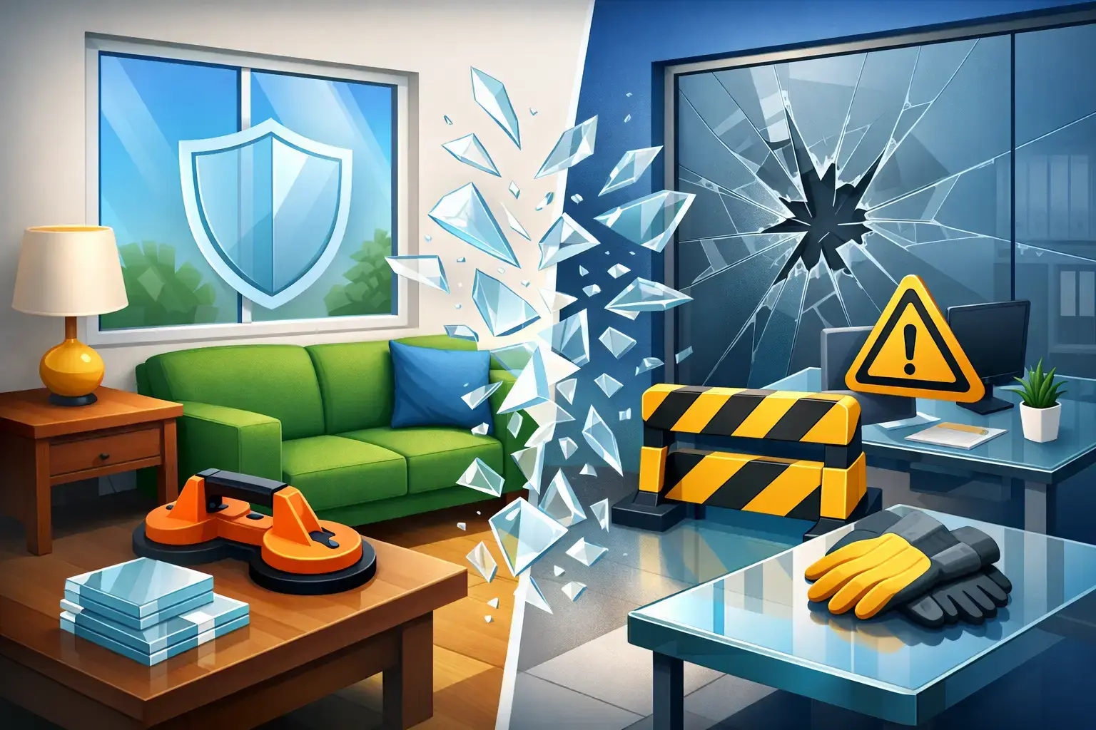 How to Prevent Glass Shattering at Home and Work