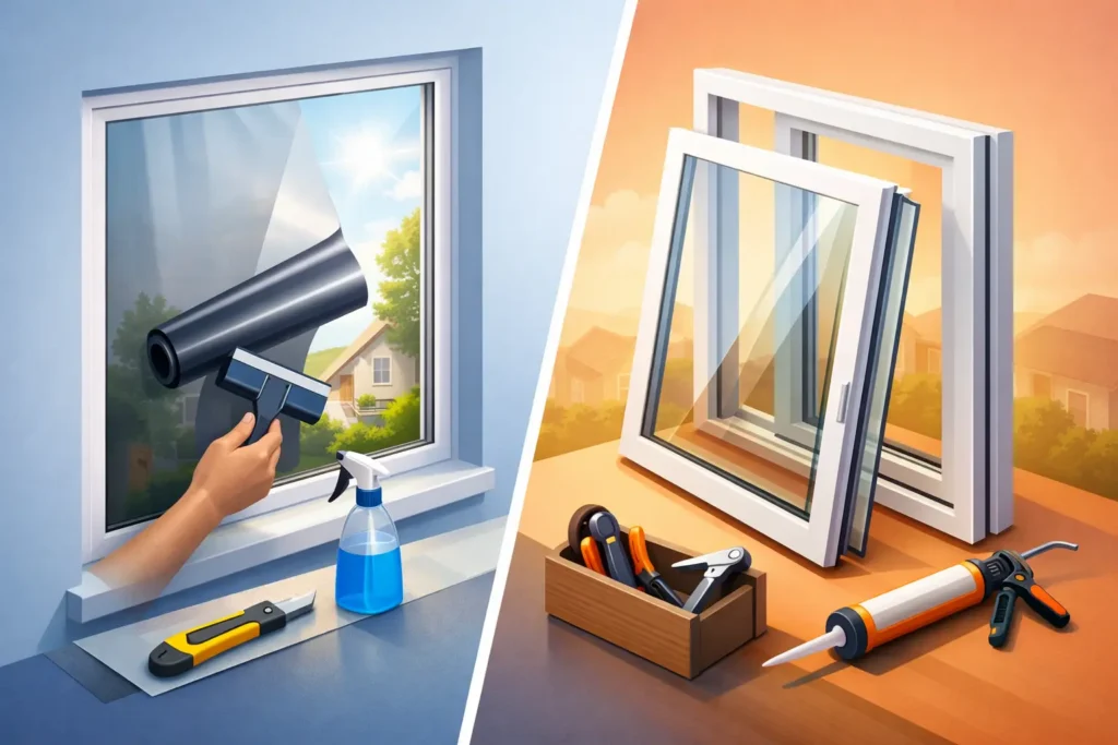 Window Film Versus Replacement Windows Compared