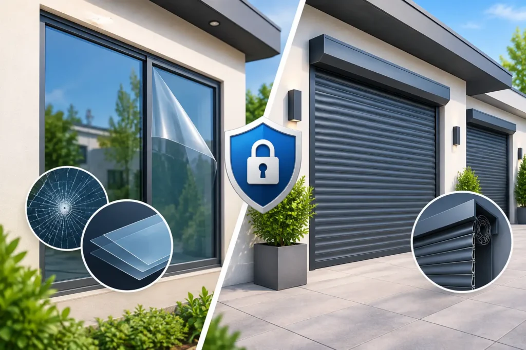 Security Film vs Shutters for Your Property